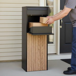 <span class=keywords><strong>Cassetta</strong></span> <span class=keywords><strong>Postale</strong></span> Impermeabile di Grande Capacità per Esterni, Antifurto in Acciaio Zincato per Casa e Villa - Product Image 3