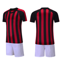 Maillot de football noir et rouge pas cher, impression authentique, maillots de football internationaux, fabricant de maillots de football personnalisés, maillot de football