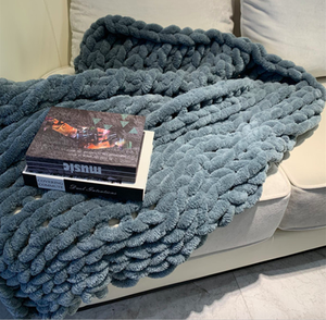 Hot Sale Super Chunky Chenille High Quality <strong>Knitted</strong> <strong>Throw</strong> <strong>Blanket</strong> - Product Image 6