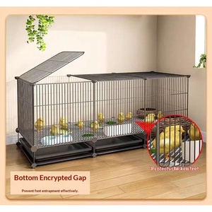 Cage en fil de fer pour l'élevage de poussins et de cailles, conception anti-évasion, grand espace pouvant accueillir 30 à 80 cailles roux, utilisable toute l'année - Product Image 3