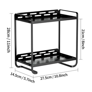 Étagère de rangement métallique autoportante multifonctionnelle pour salle de bain, organiseur de produits de toilette, parfums et cosmétiques - Product Image 5