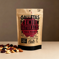 Sacs alimentaires en papier kraft personnalisés, autoportants, avec fermetures à glissière refermables, adaptés à l'emballage des noix et des fruits secs