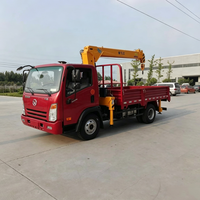 Grue montée sur camion Dayun de 5 tonnes, caisse de chargement modifiable, modes de commande multiples, mini-grue pour l'exportation en Asie du Sud-Est