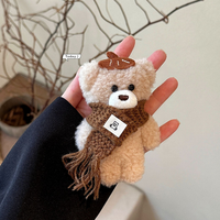 Nouvel Arrivage : Adorable porte-clés en peluche ours rose, poupée chat en costume, breloque de sac pour enfants, cadeau de fêtes, breloque de sac DIY pour festival
