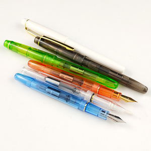 Penna stilografica di riempimento del pistone con pennino diverso trasparente pennino Fine pennarello dorato pennino calligrafia <span class=keywords><strong>Set</strong></span> di penne a pennello morbido - Product Image 3