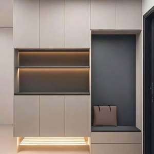 Muebles de Madera Maciza para Zapatos de Tamaño Personalizado, Diseño Moderno y Duradero para Sala de Estar, Villa y Hotel - Product Image 6