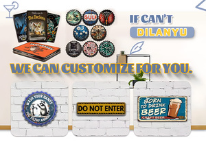 INEED Trung Quốc bán buôn 20x30cm tùy chỉnh in ấn nổi bia tin dấu hiệu kim loại cổ điển tin dấu hiệu cổ điển <span class=keywords><strong>retro</strong></span> kim loại dấu hiệu - Product Image 2