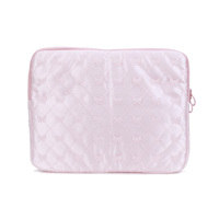 Funda para Portátil con Lazo Bordado de Encaje para 13-14 Pulgadas, Bolsa para Computadora con Sensación de PU Agradable al Tacto, Resistente a Arañazos con Forro de Terciopelo