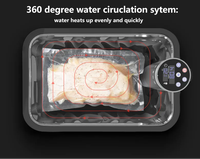 Penghangat Makanan Sous Vide Elektrik Portabel 1200W 4-15L Kontrol Timer Suhu Akurat Sirkulator 3D Pemanasan Cepat Ultra