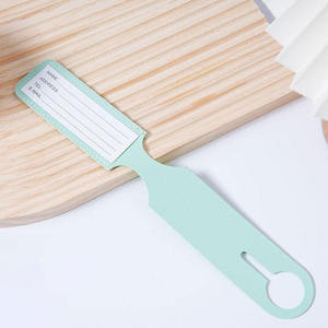 Étiquette de bagage en cuir PU, cadeau promotionnel, accessoire de voyage, étiquettes de valise avec carte <span class=keywords><strong>TEL</strong></span>, cadeau pour demoiselle d'honneur, souvenir de mariage, nom personnalisé - Product Image 4