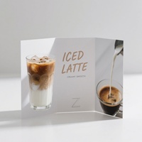 Brochure pliée en trois pour restaurant professionnel, menu à emporter, dépliant publicitaire imprimé, impression personnalisée sur papier et carton