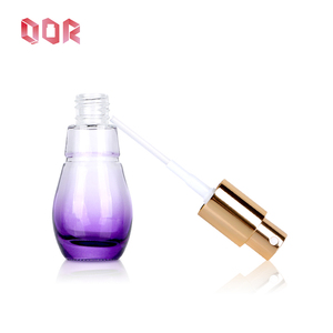 Botella de Vidrio Degradado de Color Personalizado de 30 ml con Brillo Violeta + Impresión Metálica para Aceite Esencial de Flor de Violeta - Product Image 5