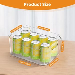 <b>Plastic</b> <b>Storage</b> Bins X-<b>Large</b> <b>Large</b> Pantry Organizer Clear <b>Storage</b> <b>Containers</b> Organizer Multi-Use Bins for Home Kitchen Cabinet - Product Image 3