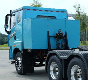 รถบรรทุกแทรกเตอร์ดีเซล Sany 8x4 รับน้ำหนักได้มากกว่า 50 ตัน เกียร์อัตโนมัติ 450 แรงม้า ยูโร 5 พวงมาลัยซ้าย ใหม่ สำหรับงานขนส่งในเหมือง - Product Image 4