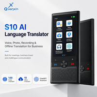Dispositivo Traductor de Idiomas con IA ChatGPT S10 148, Traductor de Voz con 19 Idiomas Offline, Traducción de Fotos y Grabaciones para Negocios