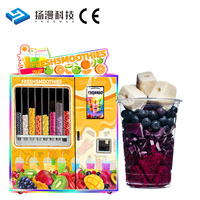 Distributeur automatique de smoothies aux fruits frais personnalisable, idéal pour les marchés de festivals et les parcs d'attractions