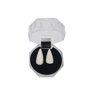 1 cặp Halloween ma cà rồng răng Giả Răng Nhựa Răng nanh với rắn keo DIY cosplay - Product Image 1