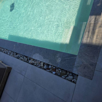 Piscines modulaires en fibre de verre de grande taille pour extérieur, encastrées, de type split, pour toit, avec fonction spa et nage à contre-courant, coques de piscine en fibre de verre à vendre
