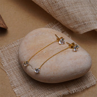 Boucles d'oreilles pendantes simples en zircon avec longues pampilles pour femmes, délicates, style coréen, bijoux fantaisie pour femme, vente en gros