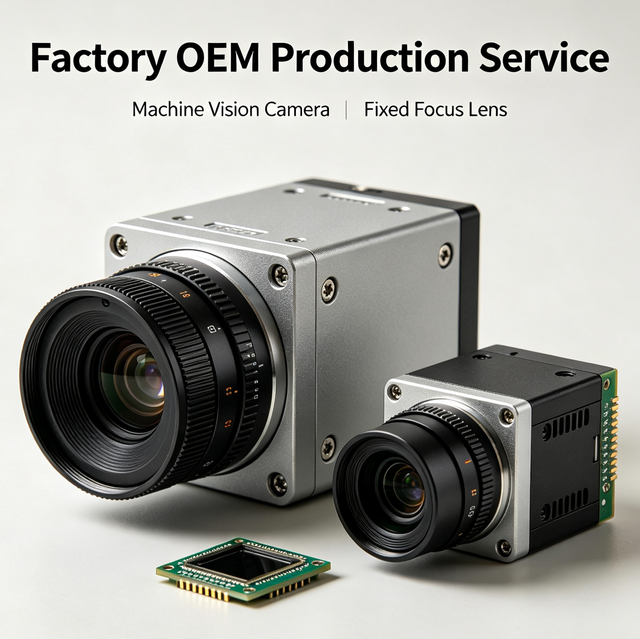 Factory OEM Production Service Industrial Camera Large Target Lens Sensor Machine Vision Camera Machine Vision Fixed Focus Lens