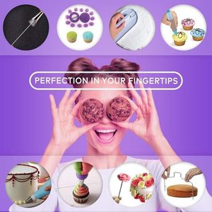 Kit de decoración de pasteles con forma de resorte, juegos de sartenes, glaseado giratorio, Topper, bolsas para tuberías, soporte, herramientas esenciales para hornear - Product Image 2