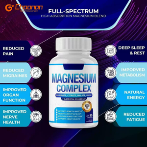 Aanpasbare Magnesium Complex <span class=keywords><strong>Capsules</strong></span> - Ondersteunt de gezondheid van botten en spieren & verbetert de werking van het zenuwstelsel - Product Image 4