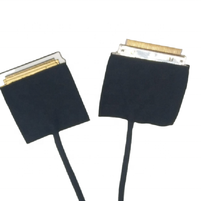RY 30pin 4 lane 15.6" Lcd Screen Edp Displayport to Lvds Cable Monitor 40 Pin Cable for Ufl 20474 20453 0.5mm Pitch Micro Cable