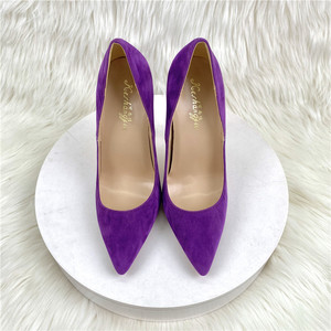 Nuevos Zapatos de Tacón Alto para Mujer, Diseño Personalizado, Punta en Pico, Color Gris, Sexy, Planos, 8/10/12 cm, Tallas Grandes 34-45 - Product Image 6