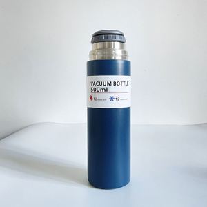 Free Shipping 17Oz Stainless Steel Vacuum <b>Flask</b> Mug Set Thermos One Water <b>Bottle</b> With Two Coffee Cup - Product Image 3