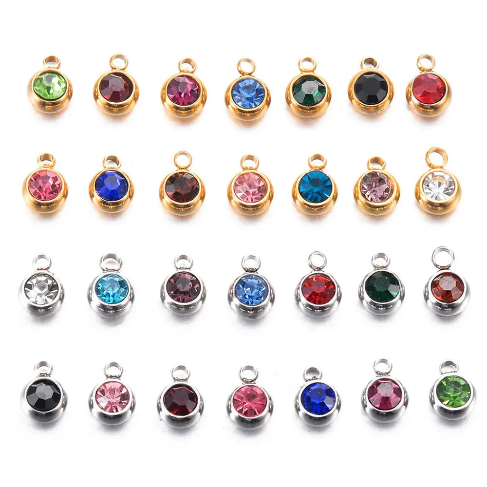 เหล็กทอง Vermeil สัตว์เล็กๆ Charms รูปดาวดอกไม้อัญมณีจี้สร้อยคอและต่างหูเครื่องประดับ DIY ผู้ผลิตขายส่ง