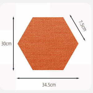 Autocollants muraux hexagonaux en tissu auto-adhésifs anti-collision en mousse XPE 3D décoratifs pour la décoration murale DIY de la chambre - Product Image 5