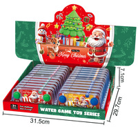 Juego de lanzamiento de anillos de agua de plástico portátil de Navidad, juguete educativo clásico para niños, juguete antiestrés unisex, regalo sorpresa promocional para niños