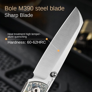 <span class=keywords><strong>Couteau</strong></span> EDC en alliage de titane PioneerEDC Gr5 & M390, haute dureté, <span class=keywords><strong>couteau</strong></span> tactique multifonctionnel portable pour la survie en plein air - Product Image 2