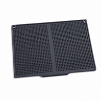 Tapis d'égouttage épais en silicone 45x30cm, antidérapant, résistant à la chaleur, incliné, pour sécher la vaisselle et les ustensiles de cuisine sur le comptoir