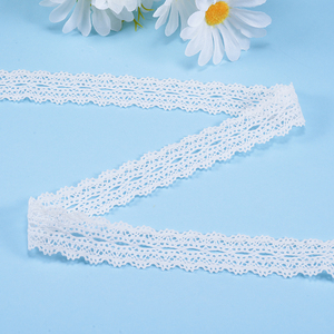 Elegante Nastro in Pizzo di Cotone <span class=keywords><strong>all</strong></span>'<span class=keywords><strong>Uncinetto</strong></span>, Larghezza 2,5 cm, Stile Vintage, Bordo Bianco per Abiti e Scarpe - Product Image 5