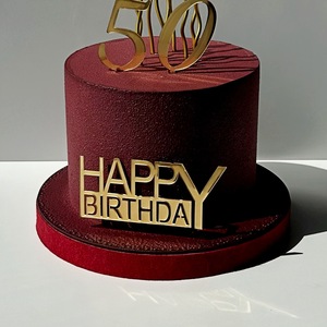 ของตกแต่งเค้กอะคริลิค รูปน้ำผึ้งและน้ำตาลหวาน สำหรับวันเกิดครบรอบ 50 ปี  ที่เสียบตกแต่งเค้กสุขสันต์วันเกิด อุปกรณ์จัดงานวันเกิด - Product Image 1