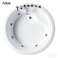Baignoire de massage autoportante d'intérieur, portable, en acrylique, écologique, garantie 5 ans, nettoyage facile, trempage profond, 60 gal+, drain central