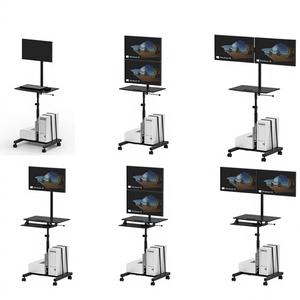 Medical Steel <b>Mobile</b> TV Cart with Adjustable Height - Product Image 1