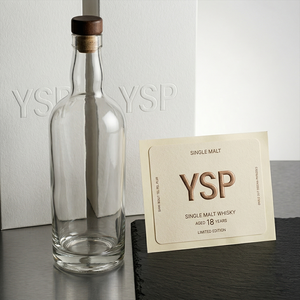 Etiquetas de Lujo Personalizadas para Botellas de Vino, Resistentes al Agua, con Forma de T y Relieve en Dorado para Botellas de Marcas de Alcohol de Boutique - Product Image 2