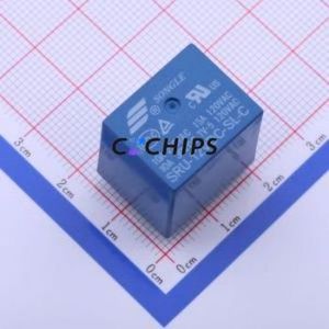 SRU-12VDC-SL-C Power Relay Through hole Component (THT),16.8x20.5mm Relay 12V 1 Changeover: 1C (SPDT-Changeover)::: 5 250V-AC - Product Image 1