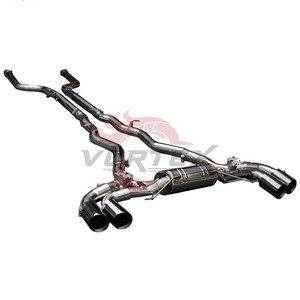 Système d'échappement performance Vortex S63 compatible avec M8 F91 F92 4.4T Valvetronic Catback, silencieux racing, kit d'amélioration du son, embouts quadruples. - Product Image 4