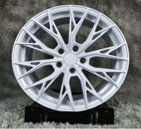 Jantes en alliage coulé 18/19 pouces, design à cinq branches creuses, finition noire, PCD 5x108/112/114.3/120 pour Audi pour Mercedes