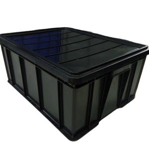 صندوق صندوق لينول صندوق بلاستيك أسود مضاد للستاتيكية PP أسود موصل خط كراج صندوق مكونات إلكترونية مع غطاء - Product Image 1