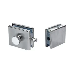 Square glass door bolt H004A stainless steel double glass door latch of control hardware