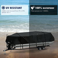 Housse de bateau flottante en tissu Oxford personnalisée, imperméable, coupe-vent, anti-neige, anti-poussière, avec bord élastique et protection UV