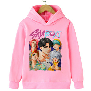 Sudadera con capucha con estampado de dibujos animados y forro polar cálido de Witch-hunting Team Witch <span class=keywords><strong>Anime</strong></span> para niños y niñas - Product Image 5