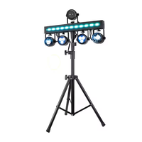 Portable Dj Lumières Disco Dj Équipement 2pcs 6x5w RGBW 4in1 Led Par Bar Éclairage De Scène Avec Stand Gig Led Bar Pro Move System