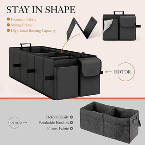 Organizador de Maletero de Coche Plegable con Asa, Solución de Almacenamiento Impermeable de Oxford Resistente para Todos los Coches, SUV y Furgonetas - Product Image 5