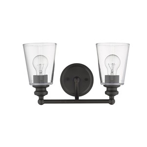 HMS contemporanea a due luci in bronzo antico paralume da parete caldo bianco moderno lampada da parete per soggiorno o casa - Product Image 2