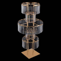 Accessoires de mariage : Décoration de table principale ronde, Ornements, Pendentifs en cristal, Supports floraux, Guide de chemin pour salle de mariage